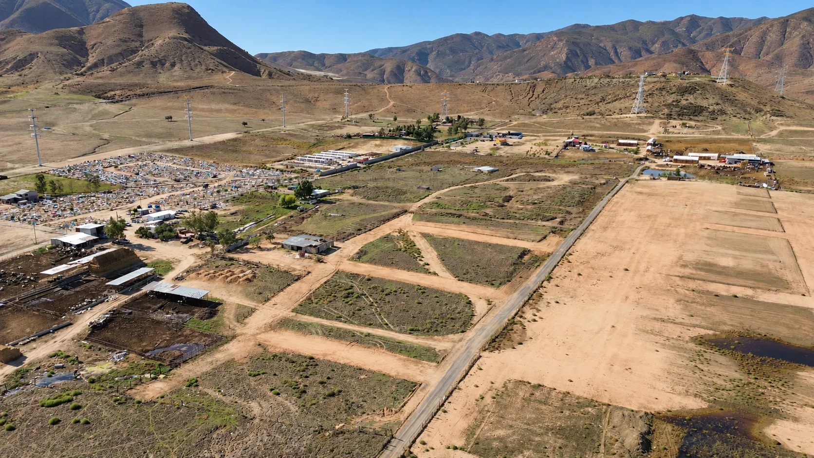 Caminos y distribución del predio